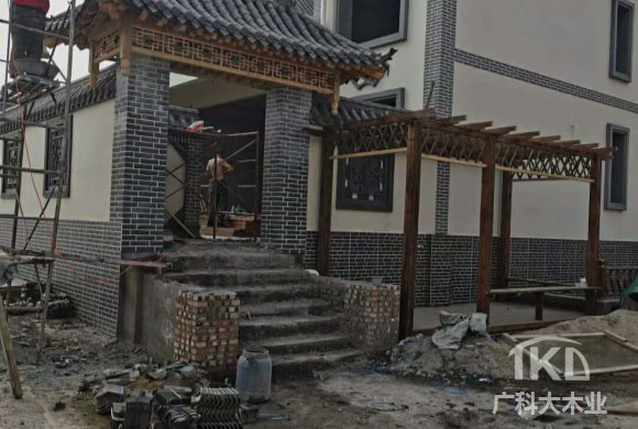 阳泉仿古防腐木门楼