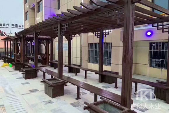 阳泉安装庭院景区防腐木花架