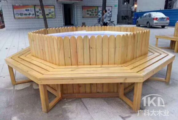 阳泉防腐木花箱坐凳